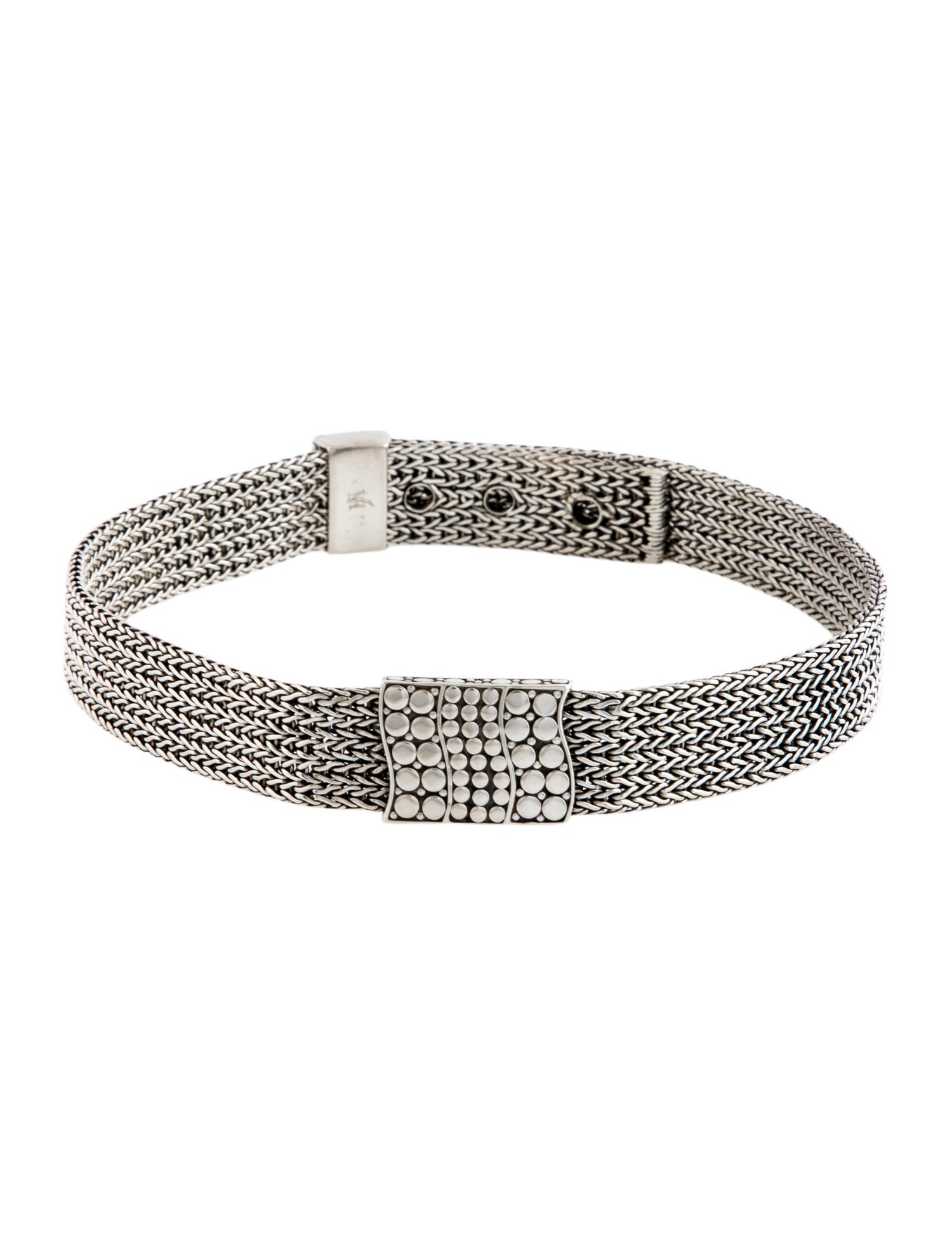 John Hardy Dot Buckle Choker Necklace