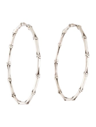 John Hardy Bamboo Large Hoop Earrings