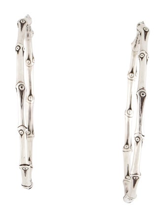 John Hardy Bamboo Large Hoop Earrings