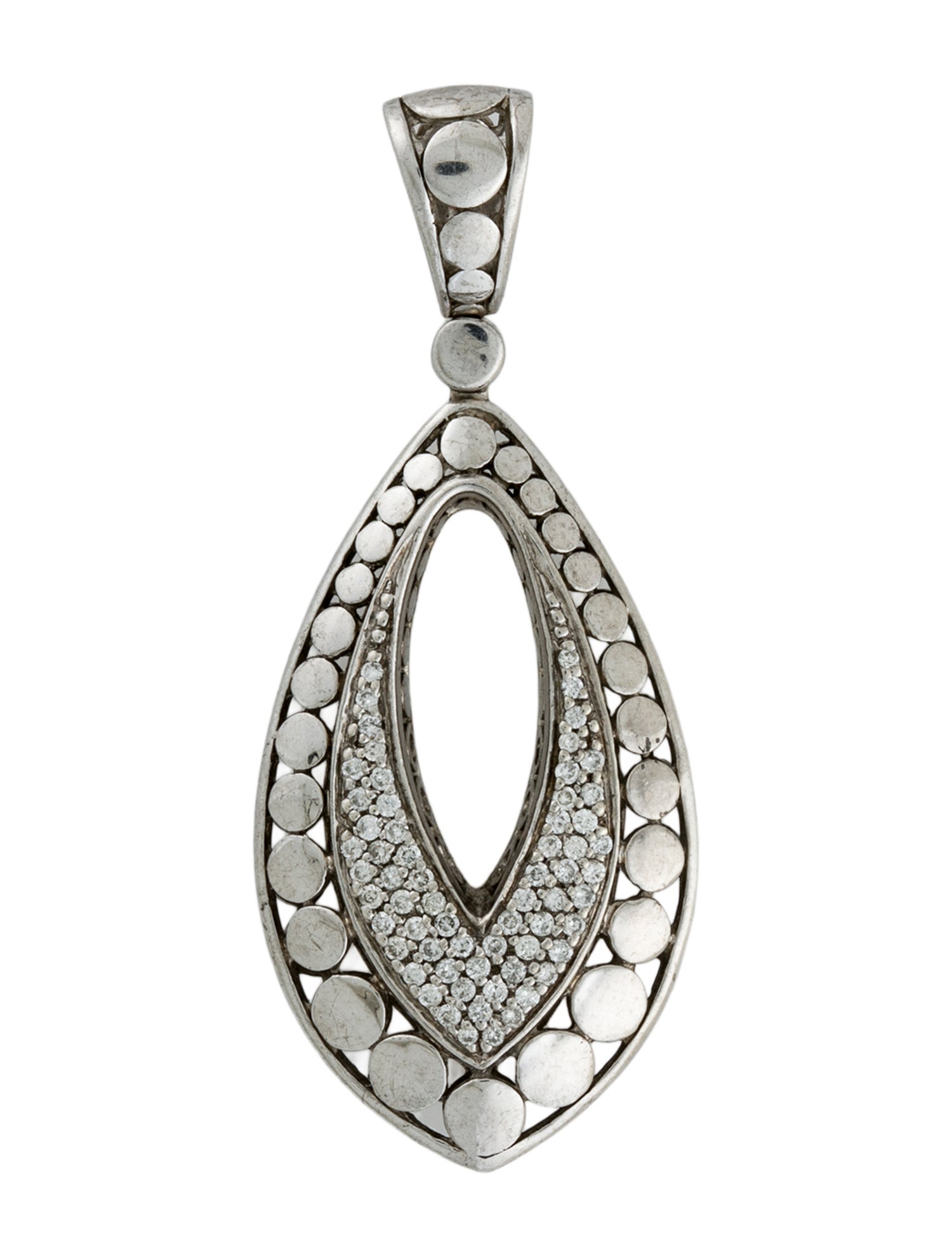 John Hardy Diamond Teardrop Pendant