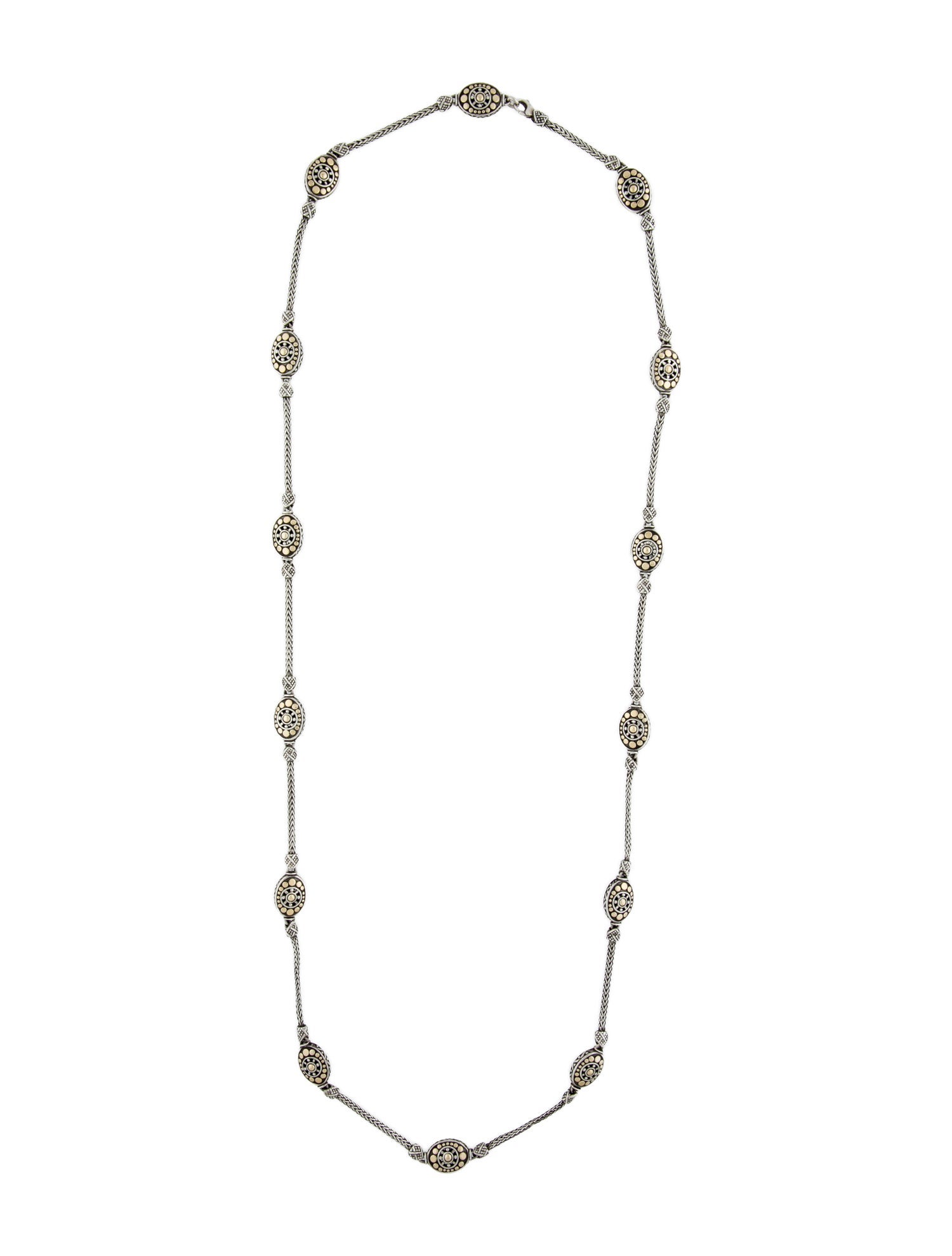 John Hardy Two-Tone Jaisalmer Dot Station Necklace