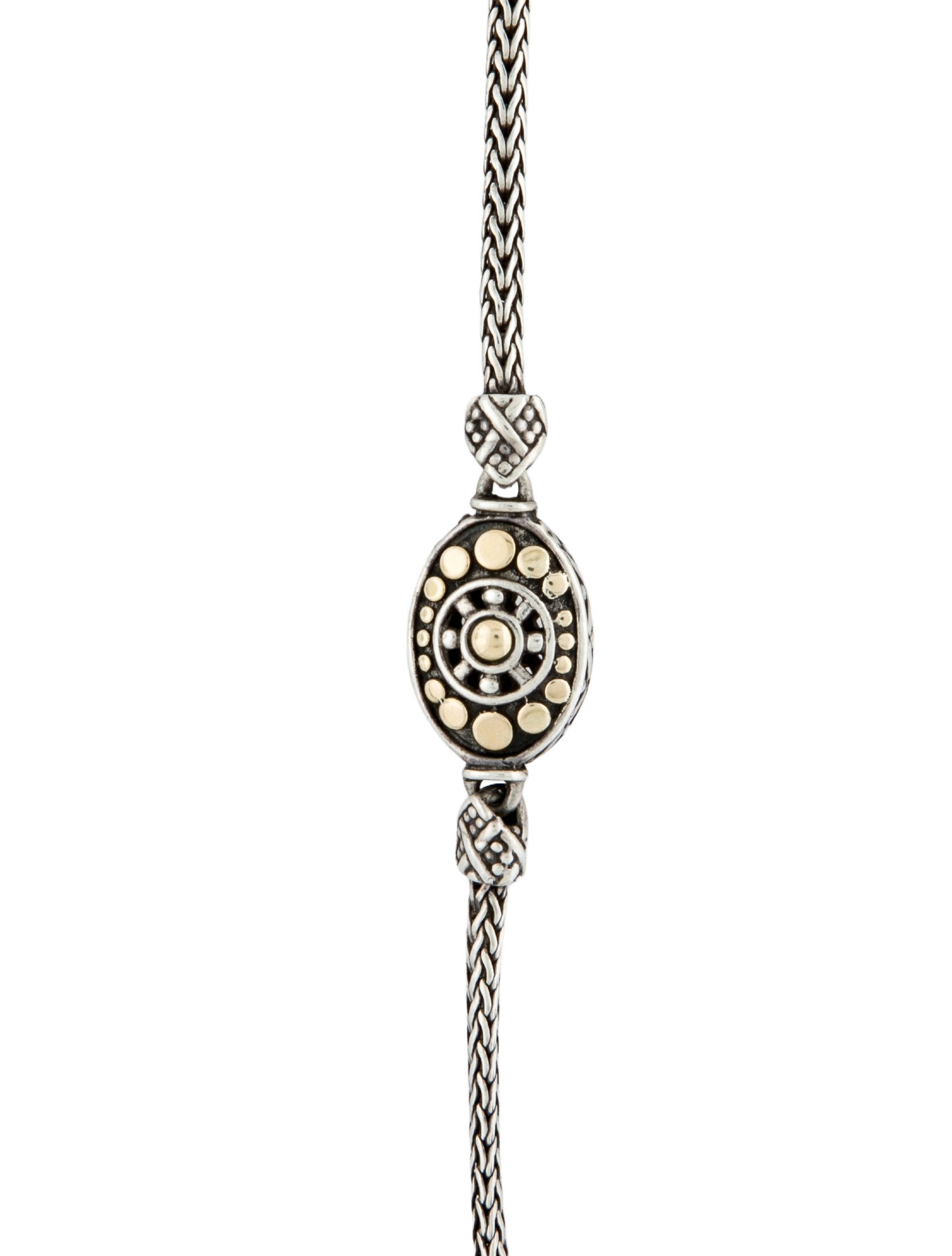 John Hardy Two-Tone Jaisalmer Dot Station Necklace