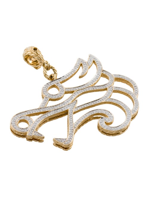 John Hardy 18K Diamond Naga Dragon Openwork Pendant
