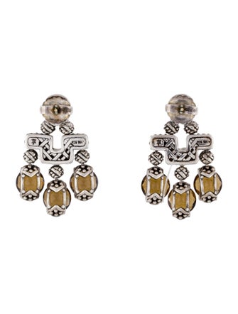 John Hardy Smoky Quartz Batu Sari Chandelier Earrings