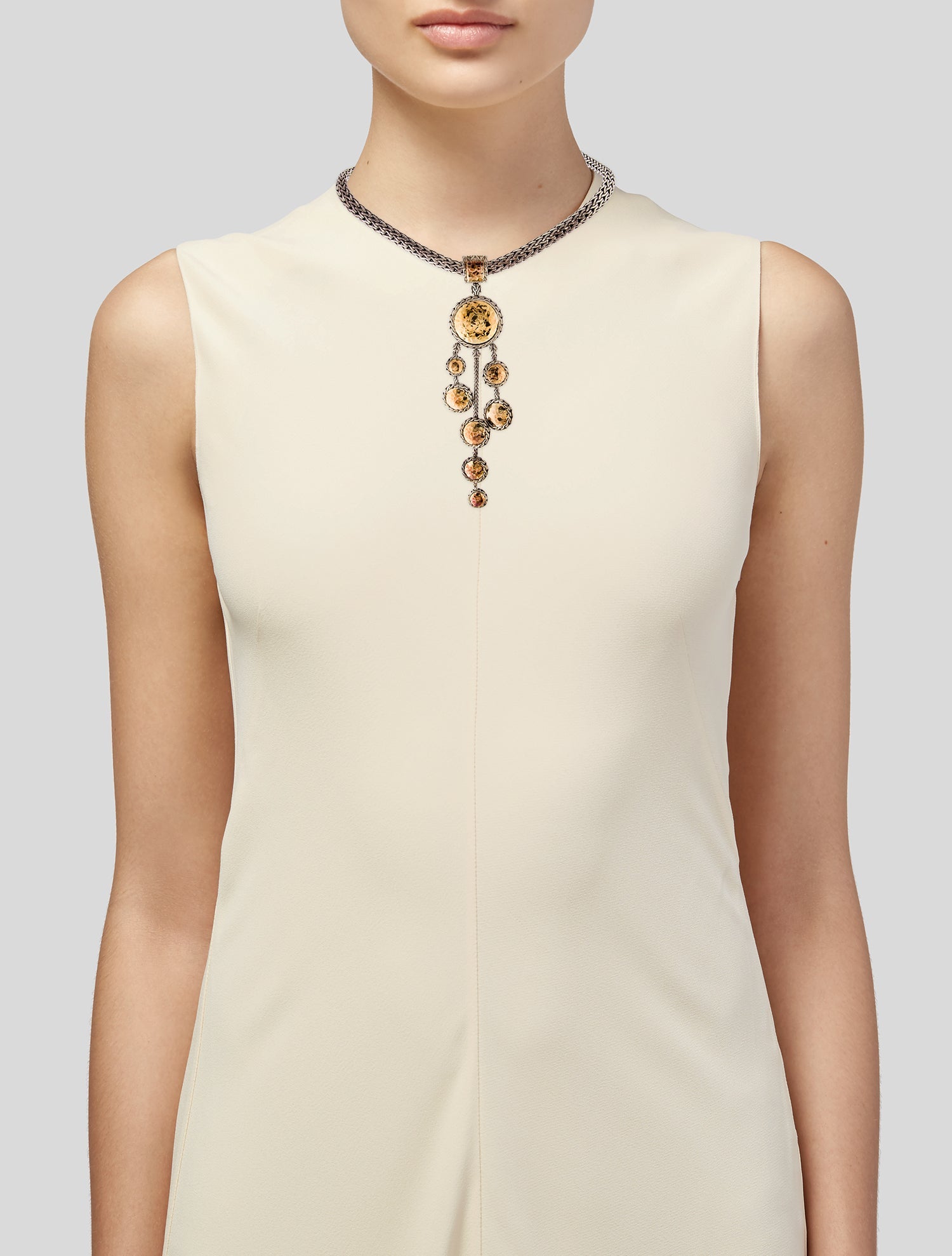 John Hardy Two-Tone Palu Drop Pendant Necklace