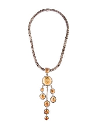 John Hardy Two-Tone Palu Drop Pendant Necklace