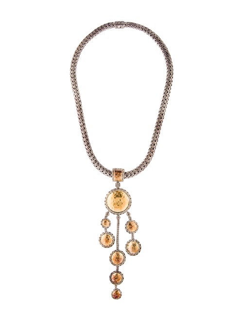 John Hardy Two-Tone Palu Drop Pendant Necklace