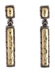 John Hardy Two-Tone Palu Rectangle Drop Earrings