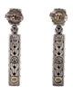 John Hardy Two-Tone Palu Rectangle Drop Earrings