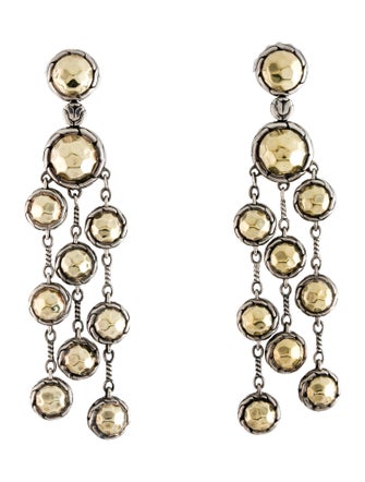John Hardy Two-Tone Palu Chandelier Earrings
