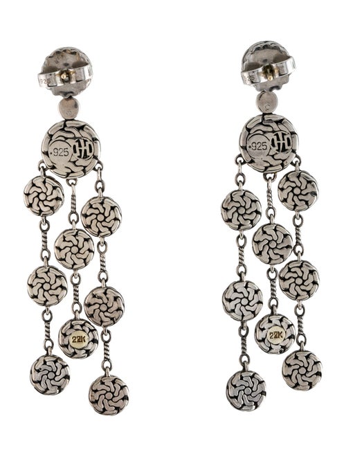John Hardy Two-Tone Palu Chandelier Earrings