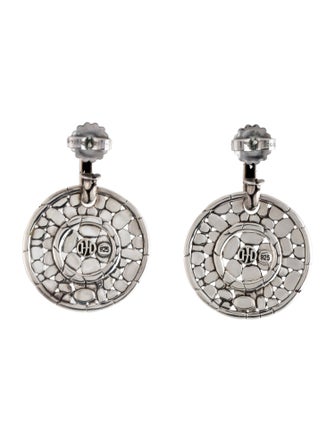 John Hardy Kali Pebble Disc Drop Earrings