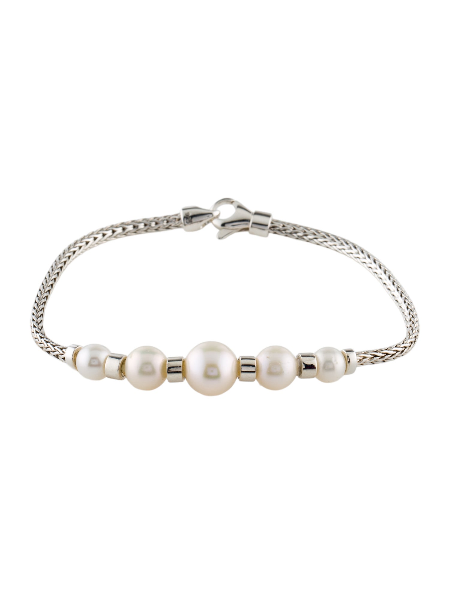 John Hardy Freshwater Pearl Station Bracelet