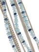 John Hardy Aquamarine & Kyanite Multi-Row Bracelet