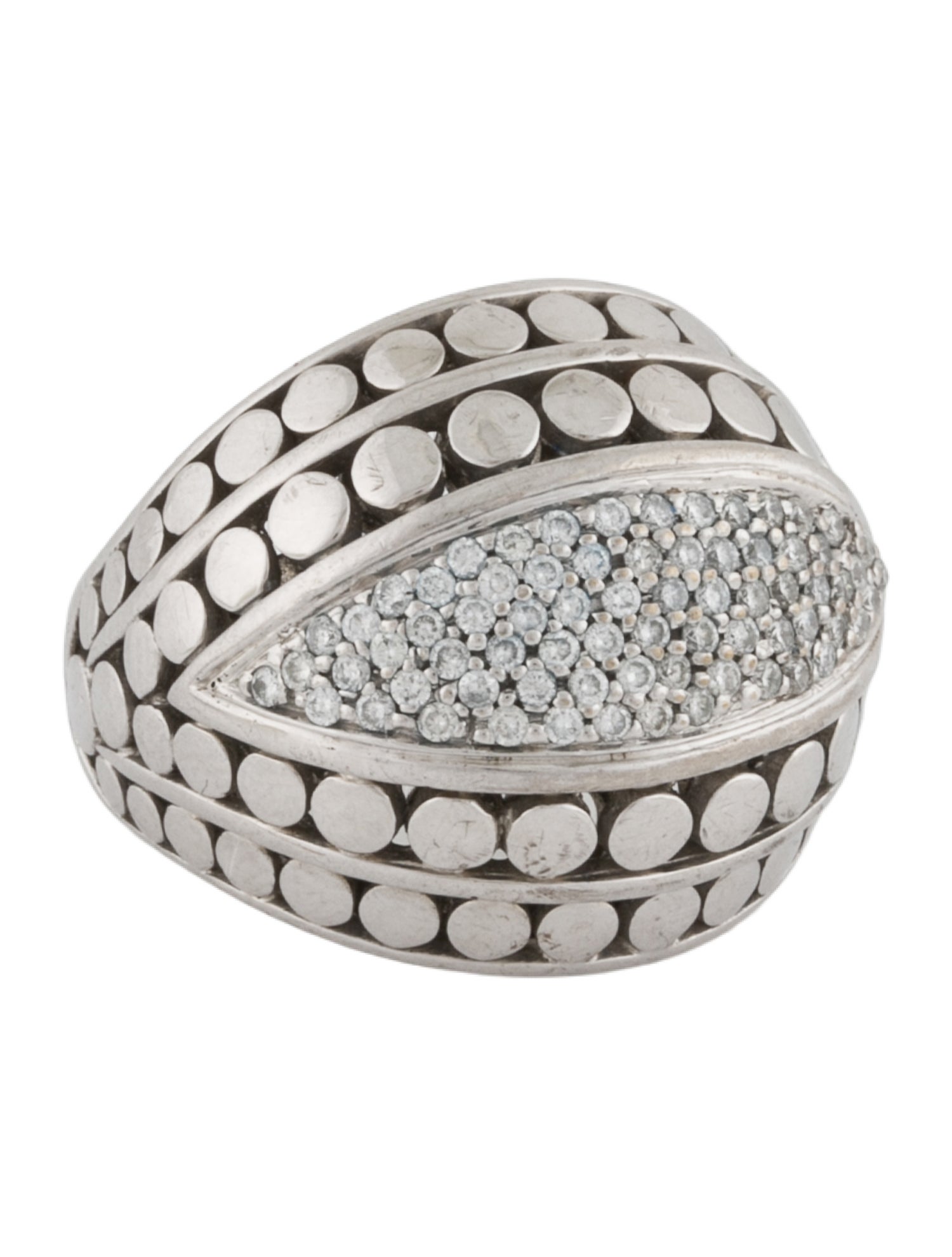 John Hardy Diamond Dot Dome Ring