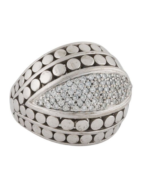 John Hardy Diamond Dot Dome Ring