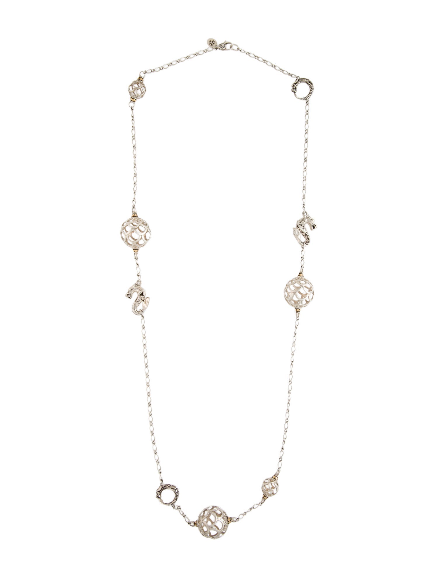 John Hardy Two-Tone Naga Legends Station Necklace