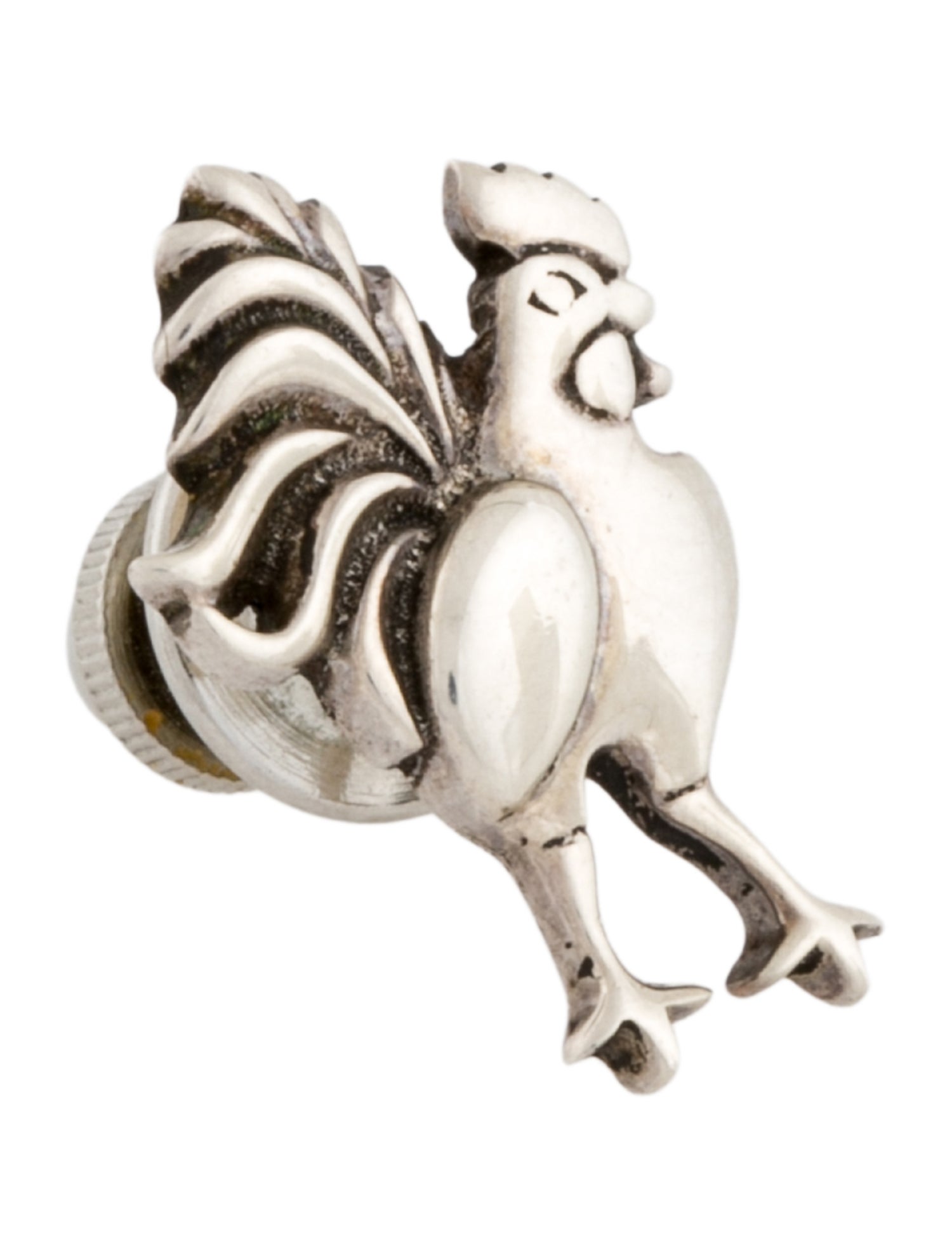 John Hardy Vintage Zodiac Rooster Lapel Pin