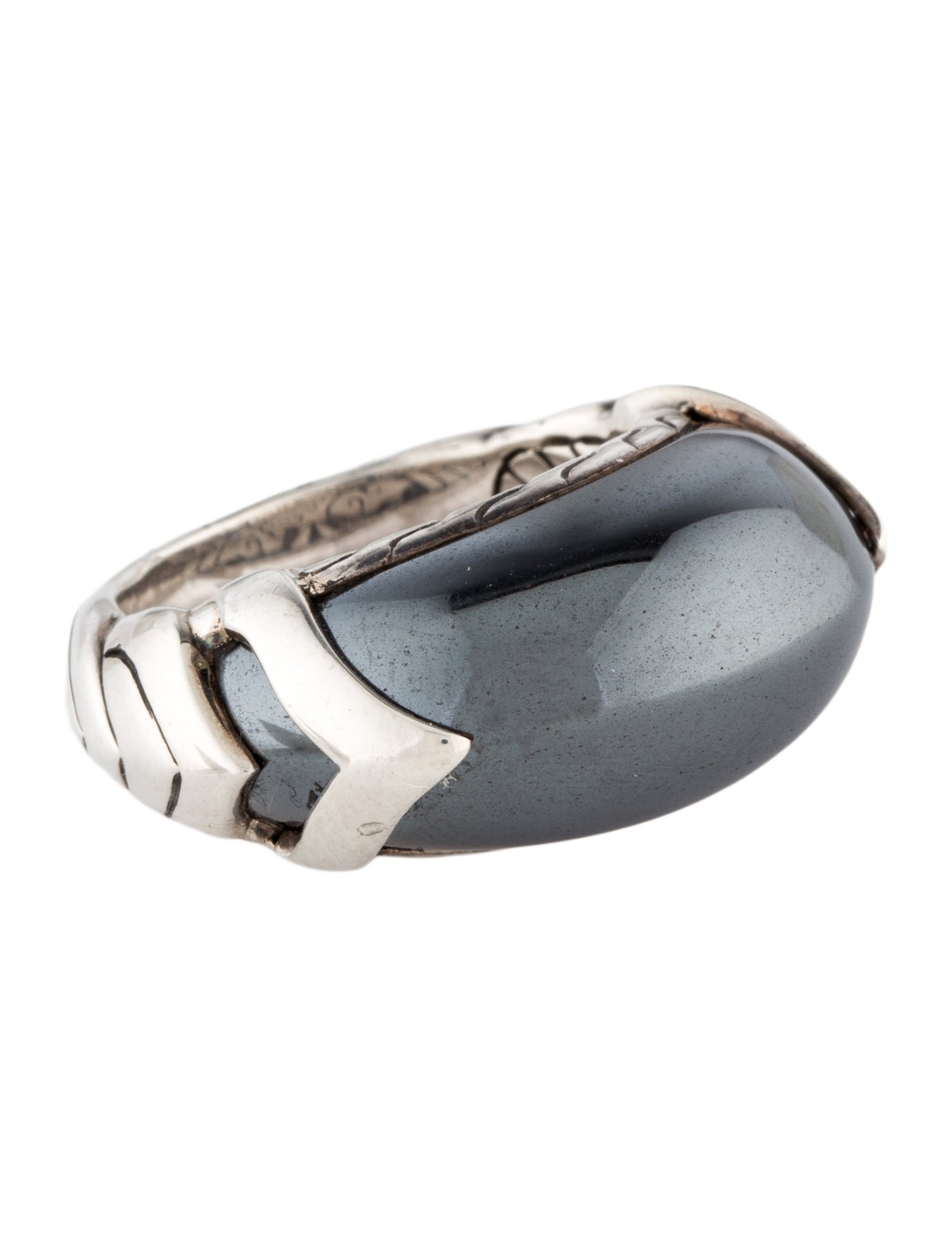 John Hardy Hematite Legends Naga Ring