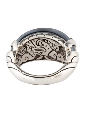 John Hardy Hematite Legends Naga Ring