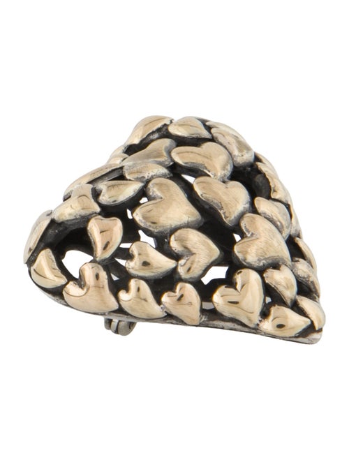 John Hardy Two-Tone 'Lots of Hearts' Brooch