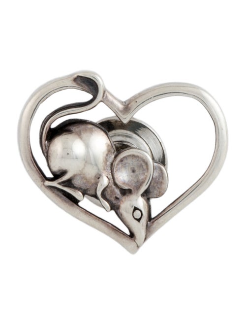 John Hardy Mouse Heart Pin