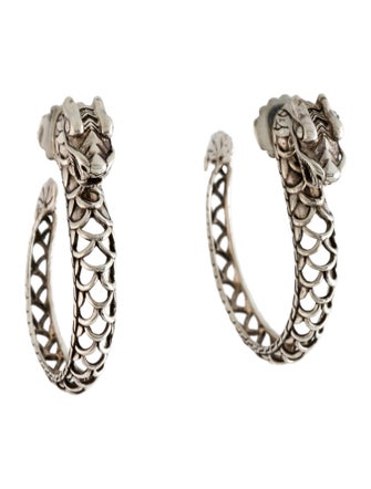 John Hardy Naga Hoop Earrings