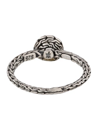 John Hardy Two-Tone Palu Hammered Cocktail Ring