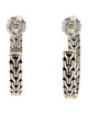 John Hardy Two-Tone Palu Classic Chain Hoop Earrings
