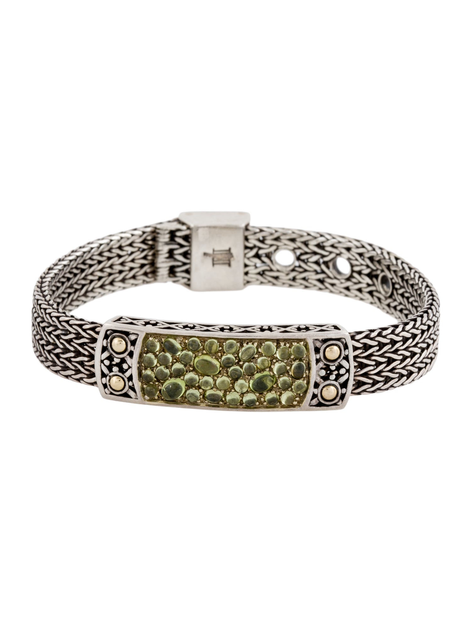 John Hardy Peridot Jaisalmer ID Bracelet