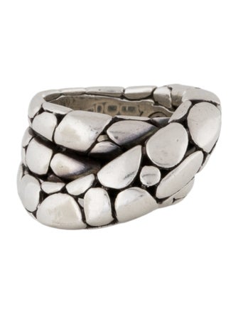 John Hardy Kali Dotted Twist Overlap Ring