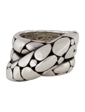 John Hardy Kali Dotted Twist Overlap Ring