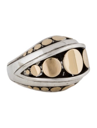 John Hardy Two-Tone Dot Tapered Band Ring