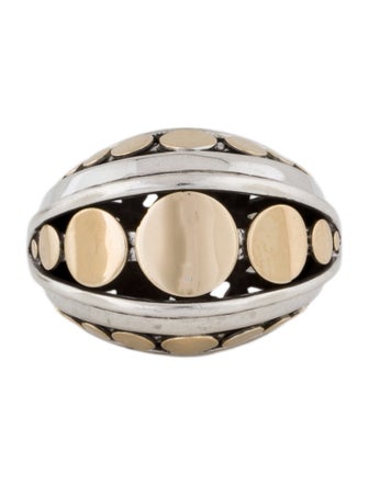 John Hardy Two-Tone Dot Tapered Band Ring
