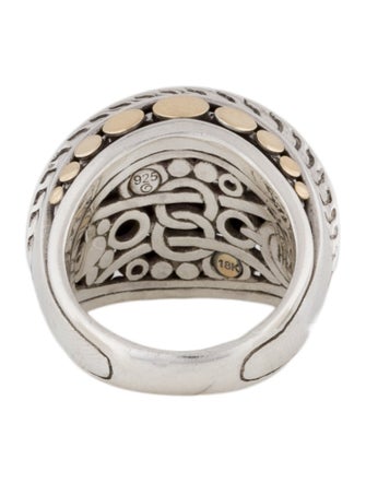 John Hardy Two-Tone Dot Tapered Band Ring