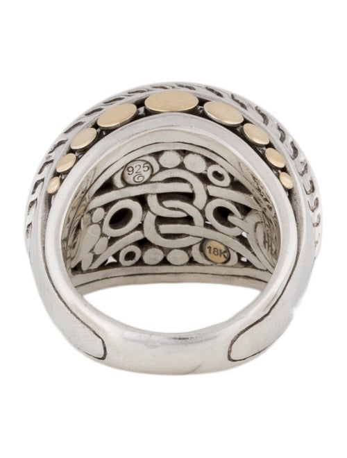 John Hardy Two-Tone Dot Tapered Band Ring