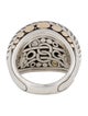 John Hardy Two-Tone Dot Tapered Band Ring