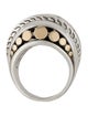 John Hardy Two-Tone Dot Tapered Band Ring