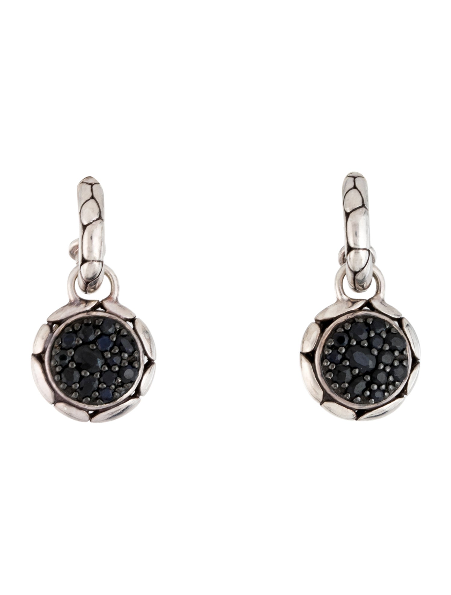 John Hardy Sapphire Kali Pure Lavafire Drop Earrings