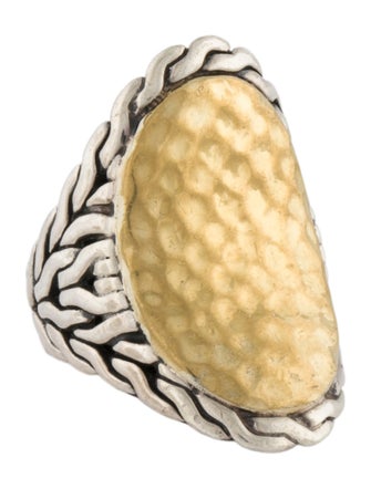John Hardy Hammered Palu Saddle Ring