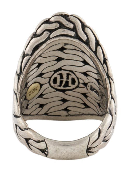 John Hardy Hammered Palu Saddle Ring