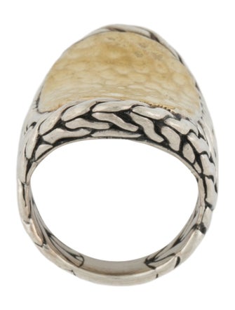 John Hardy Hammered Palu Saddle Ring