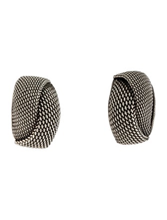 John Hardy Mesh Crossover Stud Earrings