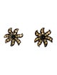 John Hardy Two-Tone Dot Ayu Jasmine Flower Stud Earrings