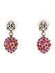 John Hardy Two-Tone Ruby & Carnelian Jaisalmer Drop Earrings