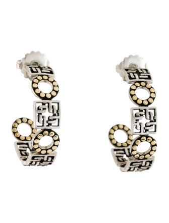 John Hardy Dot Silang Hoop Earrings