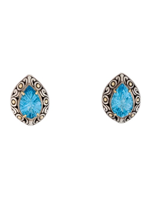 John Hardy Topaz Batu Earclips