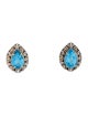 John Hardy Topaz Batu Earclips