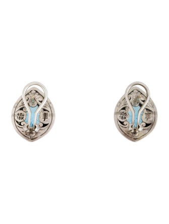 John Hardy Topaz Batu Earclips