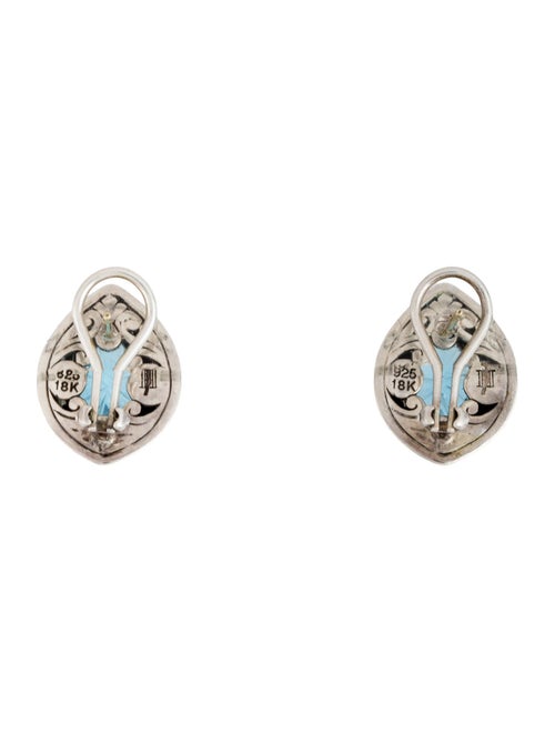 John Hardy Topaz Batu Earclips